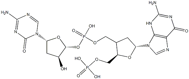 poly(deoxyguanylic-5-azadeoxycytidylic acid) 结构式