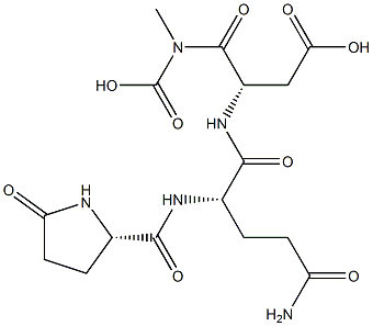 gamma-(pyroglutamyl-glutamyl-asparaginyl-glycine)amide 结构式
