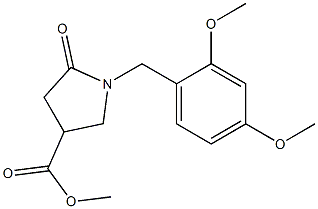 methyl 1-(2,4-dimethoxybenzyl)-5-oxopyrrolidine-3-carboxylate 结构式