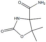 4-Oxazolidinecarboxamide,4,5,5-trimethyl-2-oxo-(6CI,7CI) 结构式