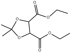 2,2-Dimethyl-1,3-dioxolane-4β,5α-dicarboxylic acid diethyl ester 结构式