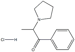 α-Pyrrolidinopropiophenone (hydrochloride) 结构式