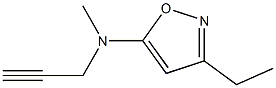 5-Isoxazolamine,3-ethyl-N-methyl-N-2-propynyl-(9CI) 结构式