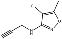 3-Isoxazolamine,4-chloro-5-methyl-N-2-propynyl-(9CI) 结构式