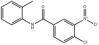 4-chloro-N-(2-methylphenyl)-3-nitrobenzamide 结构式