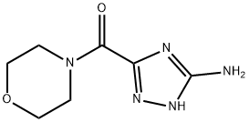 (3-氨基-1H-1,2,4-三唑-5-基)(吗啉)甲酮 结构式