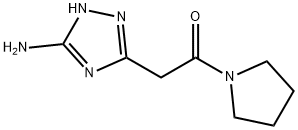 2-(5-氨基-4H-1,2,4-三唑-3-基)-1-(吡咯烷-1-基)乙-1-酮 结构式