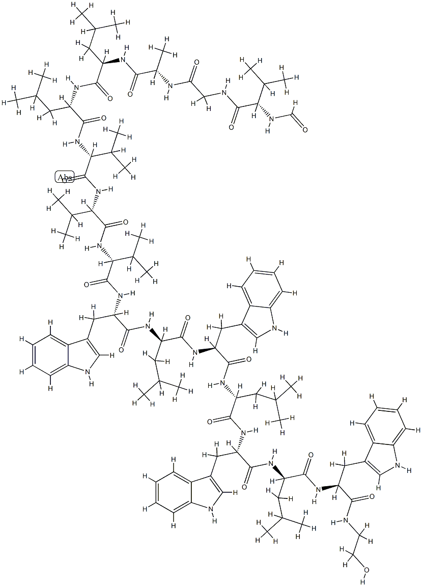 gramicidin A, Leu(5)- 结构式