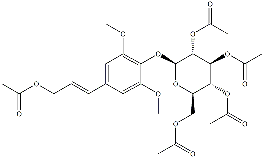 五乙酸紫丁香甙酯 结构式