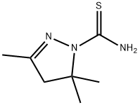 2-Pyrazoline-1-carboxamide,3,5,5-trimethylthio-(6CI,7CI) 结构式