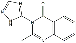 2-methyl-3-(4H-1,2,4-triazol-3-yl)-4(3H)-quinazolinone 结构式