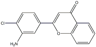 4H-1-Benzopyran-4-one,2-(3-amino-4-chlorophenyl)-(9CI) 结构式