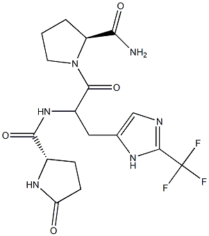 thyrotropin-releasing hormone, 2-fluoromethylimidazole- 结构式