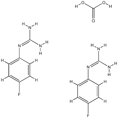 碳酸与N-(4-氟苯基)胍的化合物 结构式