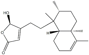 16-hydroxycleroda-3,13(14)-dien-15,16-olide 结构式