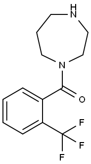 1-[2-(trifluoromethyl)benzoyl]-1,4-diazepane 结构式