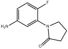 1-(5-氨基-2-氟苯基)吡咯烷-2-酮 结构式