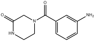 4-(3-氨基苯并基)哌嗪-2-酮 结构式