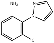 3-氯-2-(1H-吡唑-1-基)苯胺 结构式