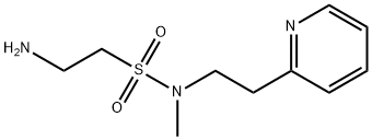 2-amino-N-methyl-N-(2-pyridin-2-ylethyl)ethanesulfonamide 结构式