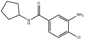 3-amino-4-chloro-N-cyclopentylbenzamide 结构式