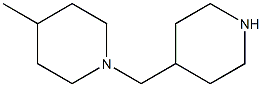 4-methyl-1-(piperidin-4-ylmethyl)piperidine 结构式