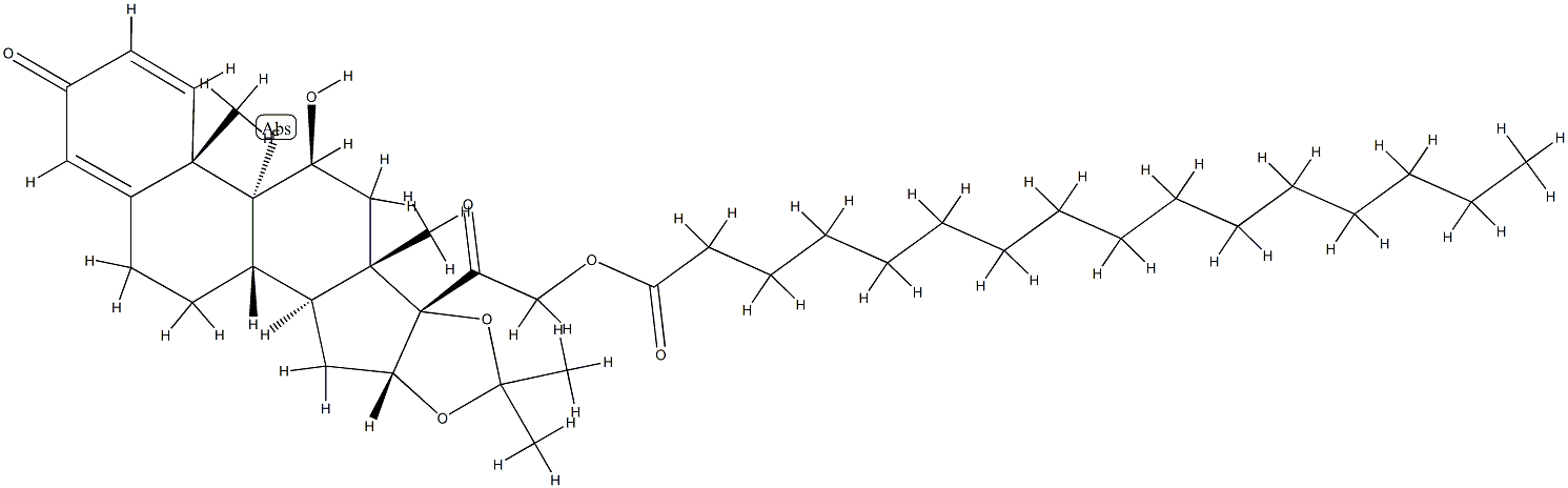 triamcinolone acetonide 21-palmitate 结构式