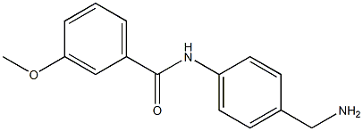 N-[4-(aminomethyl)phenyl]-3-methoxybenzamide 结构式