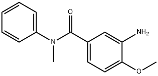 3-amino-4-methoxy-N-methyl-N-phenylbenzamide 结构式