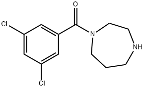 1-(3,5-dichlorobenzoyl)-1,4-diazepane 结构式
