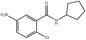 5-amino-2-chloro-N-cyclopentylbenzamide 结构式