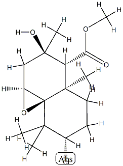 (1aS,8aS)-7α-Chlorooctahydro-3β-hydroxy-3,4aα,8,8-tetramethyl-3H-naphth[1,8a-b]oxirene-4α-carboxylic acid methyl ester 结构式