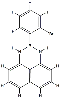 2-(2-溴苯基)-2,3-二氢-1H-萘并[1,8-DE][1,3,2]二氮杂硼烷 结构式