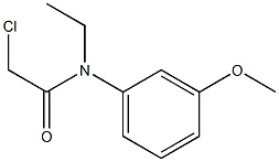 2-chloro-N-ethyl-N-(3methoxyphenyl)acetamide 结构式