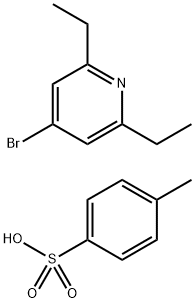 Pyridine, 4-broMo-2,6-diethyl-, 4-Methylbenzenesulfonate (1:1) 结构式