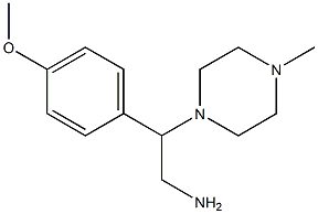 2-(4-methoxyphenyl)-2-(4-methylpiperazin-1-yl)ethanamine 结构式