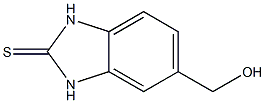 2H-Benzimidazole-2-thione,1,3-dihydro-5-(hydroxymethyl)-(9CI) 结构式