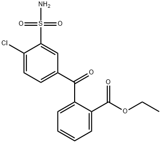 氯噻酮酸乙酯 结构式