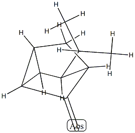 Tricyclo[2.2.1.02,6]heptanone, 5-(1-methylethyl)-, stereoisomer (9CI) 结构式