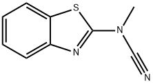 2-Benzothiazolecarbamonitrile,N-methyl-(7CI) 结构式