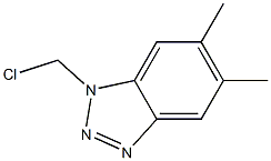 1H-Benzotriazole,1-(chloromethyl)-5,6-dimethyl-(9CI) 结构式