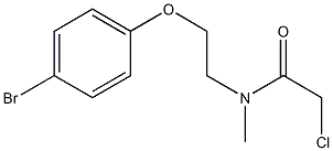 N-[2-(4-溴苯氧基)乙基]-2-氯-N-甲基乙酰胺 结构式