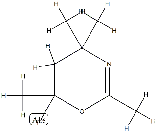 4H-1,3-Oxazine,6-fluoro-5,6-dihydro-2,4,4,6-tetramethyl-(9CI) 结构式