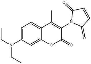 N-(4-(7-(diethylamino)-4-methylcoumarin-3-yl))maleimide 结构式