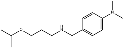 N,N-dimethyl-4-({[3-(propan-2-yloxy)propyl]amino}methyl)aniline 结构式