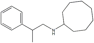 N-(2-phenylpropyl)cyclooctanamine 结构式