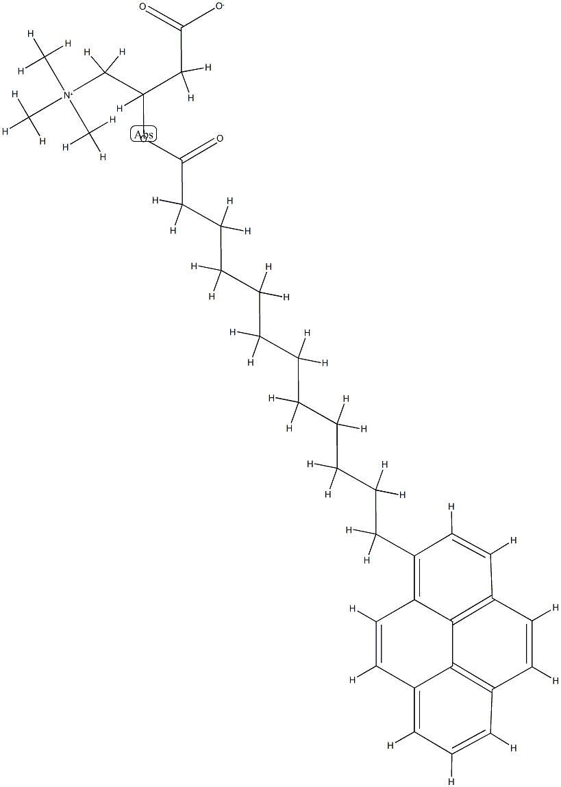 pyrenedodecanoylcarnitine 结构式