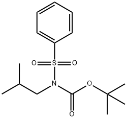 N-BOC-Α-(苯磺酰)异丁胺 结构式