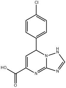7-(4-chlorophenyl)-4,7-dihydro[1,2,4]triazolo[1,5-a]pyrimidine-5-carboxylic acid 结构式