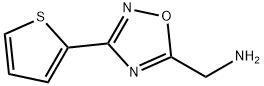 [3-(thiophen-2-yl)-1,2,4-oxadiazol-5-yl]methanamine 结构式